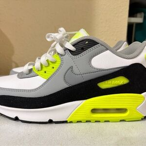 Nike Kids Sneakers - Gray, White, Neon Yellow